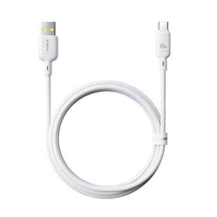 Baseus Silky Series 1m 100W USB to USB-C / Type-C Fast Charging Cable(White)