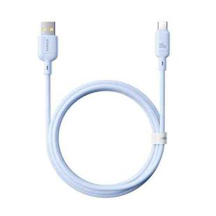 Baseus Silky Series 1m 100W USB to USB-C / Type-C Fast Charging Cable(Blue)