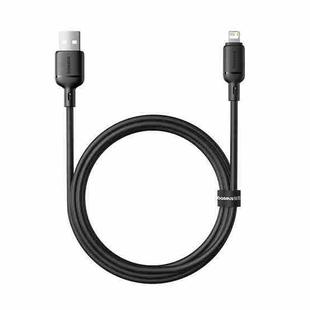 Baseus Silky Series 1m 2.4A USB to 8 Pin Fast Charging Cable(Black)