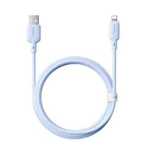 Baseus Silky Series 1m 2.4A USB to 8 Pin Fast Charging Cable(Blue)