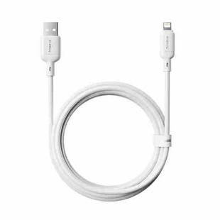 Baseus Silky Series 2m 2.4A USB to 8 Pin Fast Charging Cable(White)