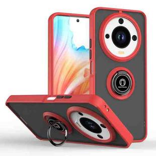 For Honor X9c Smart Q Shadow 1 Series TPU Hybrid PC Phone Case with Ring(Red)
