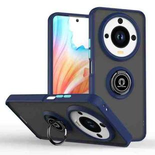 For Honor X9c Smart Q Shadow 1 Series TPU Hybrid PC Phone Case with Ring(Royal Blue)