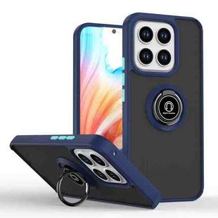 For Honor X8c 4G Q Shadow 1 Series TPU Hybrid PC Phone Case with Ring(Royal Blue)