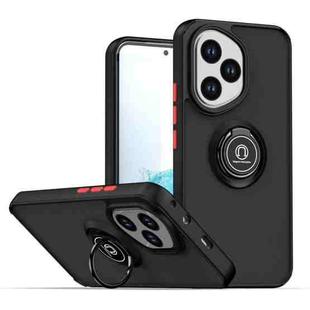 For Honor 400 Global 156.5mm Q Shadow 1 Series TPU + PC Phone Case with Ring(Black+Red)