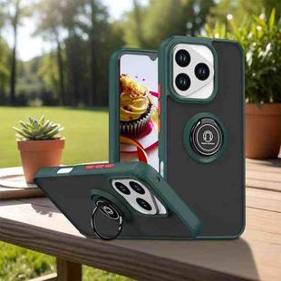 For Honor 400 Lite Global Q Shadow 1 Series TPU + PC Phone Case with Ring(Dark Green)