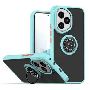 For Honor 400 Pro Global 160.8mm Q Shadow 1 Series TPU + PC Phone Case with Ring(Sky Blue)