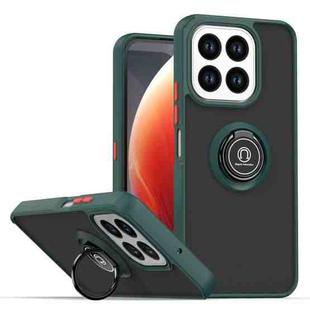 For Honor X6c 4G Q Shadow 1 Series TPU + PC Phone Case with Ring(Dark Green)
