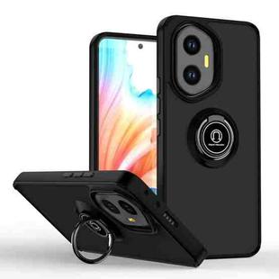 For Honor 300 Q Shadow 1 Series TPU + PC Phone Case with Ring(Black+Black)
