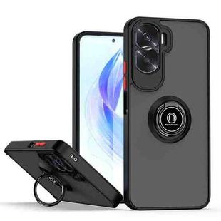 For Honor 90 Lite Q Shadow 1 Series TPU + PC Phone Case with Ring(Black+Red)