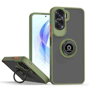 For Honor 90 Lite Q Shadow 1 Series TPU + PC Phone Case with Ring(Army Green)