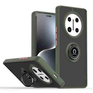 For Honor X60 Pro / X9c Q Shadow 1 Series TPU + PC Phone Case with Ring(Army Green)