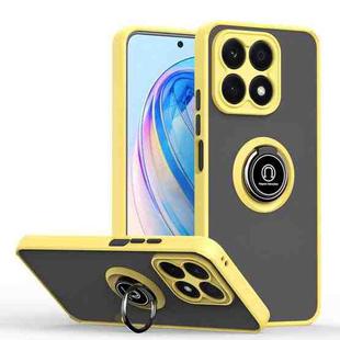 For Honor X8a Q Shadow 1 Series TPU + PC Phone Case with Ring(Yellow)