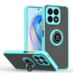 For Honor X8a Q Shadow 1 Series TPU + PC Phone Case with Ring(Sky Blue)