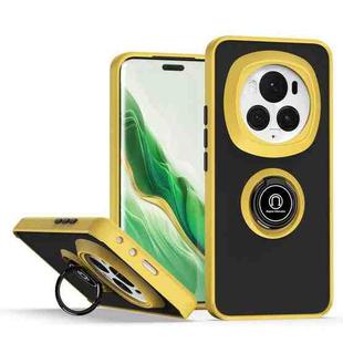For Honor Magic6 Pro Q Shadow 1 Series TPU + PC Phone Case with Ring(Yellow)
