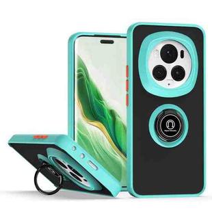 For Honor Magic6 Pro Q Shadow 1 Series TPU + PC Phone Case with Ring(Sky Blue)