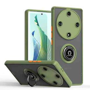 For Honor Magic5 Lite / X9a Q Shadow 1 Series TPU + PC Phone Case with Ring(Army Green)