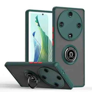 For Honor Magic5 Lite / X9a Q Shadow 1 Series TPU + PC Phone Case with Ring(Dark Green)