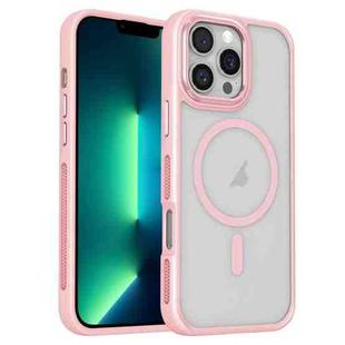 For iPhone 13 Pro Breathable Skin Feel Frosted MagSafe Magnetic Phone Case(Pink)