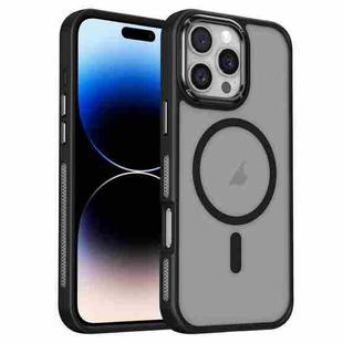 For iPhone 14 Pro Breathable Skin Feel Frosted MagSafe Magnetic Phone Case(Black)