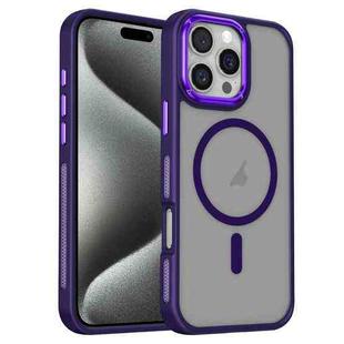 For iPhone 15 Pro Breathable Skin Feel Frosted MagSafe Magnetic Phone Case(Purple)