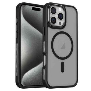 For iPhone 15 Pro Breathable Skin Feel Frosted MagSafe Magnetic Phone Case(Black)