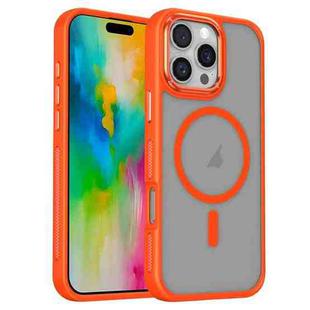 For iPhone 16 Pro Breathable Skin Feel Frosted MagSafe Magnetic Phone Case(Orange)