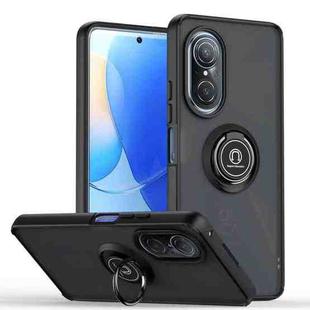 For Huawei nova 9 SE / Honor 50 SE Q Shadow 1 Series TPU + PC Phone Case with Ring(Black+Black)