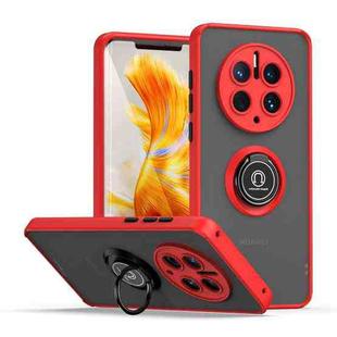 For Huawei Mate 50 Pro Q Shadow 1 Series TPU + PC Phone Case with Ring(Red)