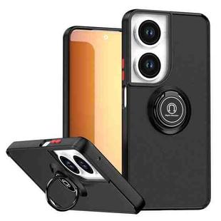For Huawei nova 12 SE Q Shadow 1 Series TPU + PC Phone Case with Ring(Black+Red)