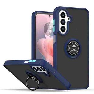 For Samsung Galaxy A17 5G Q Shadow 1 Series TPU + PC Phone Case with Ring(Royal Blue)