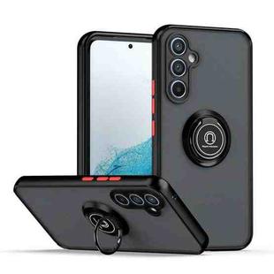 For Samsung Galaxy A54 5G Q Shadow 1 Series TPU + PC Phone Case with Ring(Black+Red)