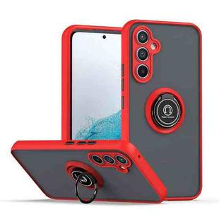 For Samsung Galaxy A54 5G Q Shadow 1 Series TPU + PC Phone Case with Ring(Red)