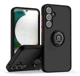 For Samsung Galaxy A55 5G Q Shadow 1 Series TPU + PC Phone Case with Ring(Black+Red)