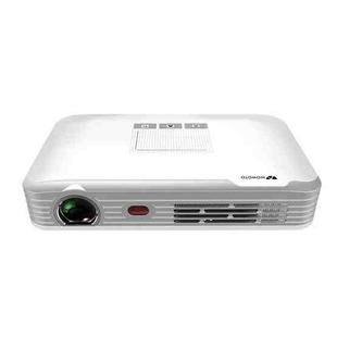 WOWOTO T9 1280 x 800 RGB LED Portable Projector Android 6.0 2GB+16GB, Plug Type:UK Plug(White)