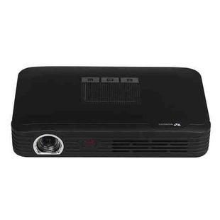 WOWOTO T9 1280 x 800 RGB LED Portable Projector Android 6.0 2GB+16GB, Plug Type:UK Plug(Black)