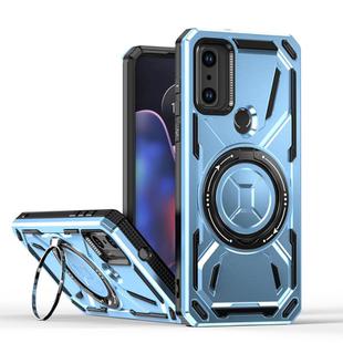 For Motorola G Pure / Moto G Play 2023 Armor II Series MagSafe Magnetic Holder Phone Case(Light Blue)