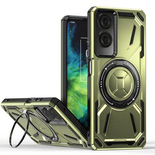For TCL 50 SE 4G Armor II Series MagSafe Magnetic Holder Phone Case(Army Green)