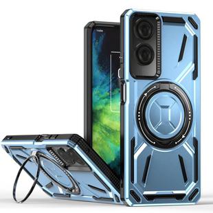 For TCL 50 SE 4G Armor II Series MagSafe Magnetic Holder Phone Case(Light Blue)
