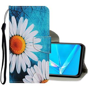 For OPPO A12E Colored Drawing Pattern Horizontal Flip Leather Case with Holder & Card Slots & Wallet(Chamomile)