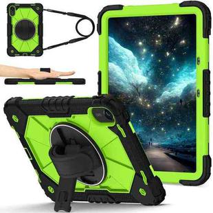 For Xiaomi Redmi Pad 2 11 2025 Contrast Color Robot Silicone Hybrid PC Tablet Case(Black Yellow Green)