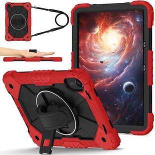 For Xiaomi Redmi Pad 2 11 2025 Contrast Color Robot Silicone Hybrid PC Tablet Case(Red Black)