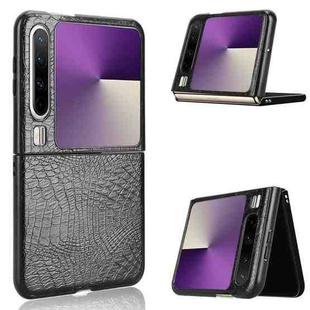 For Huawei Pura X Crocodile Texture Back Cover Phone Case(Black)