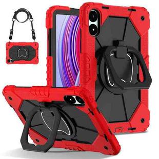 For Xiaomi Redmi Pad Pro 12.1 Contrast Color Robot Silicone Hybrid PC Tablet Case(Red Black)