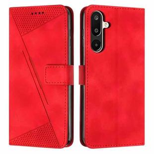 For Samsung Galaxy F16 / M16 5G Dream Triangle Leather Phone Case with Long  Lanyard(Red)