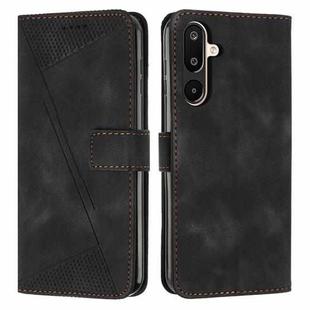 For Samsung Galaxy F16 / M16 5G Dream Triangle Leather Phone Case with Long  Lanyard(Black)