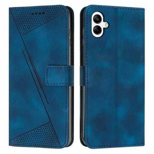 For Samsung Galaxy A07 4G Dream Triangle Leather Phone Case with Lanyard(Blue)