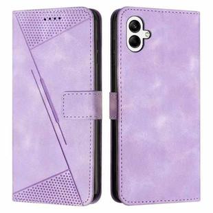 For Samsung Galaxy A07 4G Dream Triangle Leather Phone Case with Lanyard(Purple)