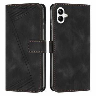 For Samsung Galaxy A07 4G Dream Triangle Leather Phone Case with Lanyard(Black)