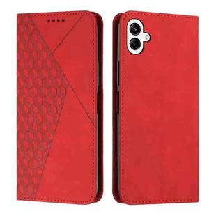 For Samsung Galaxy A07 4G Diamond Splicing Skin Feel Magnetic Leather Phone Case(Red)